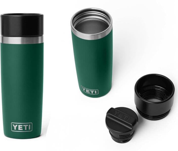 Yeti Rambler 16 Oz Travel Bottle-Black Forest Green