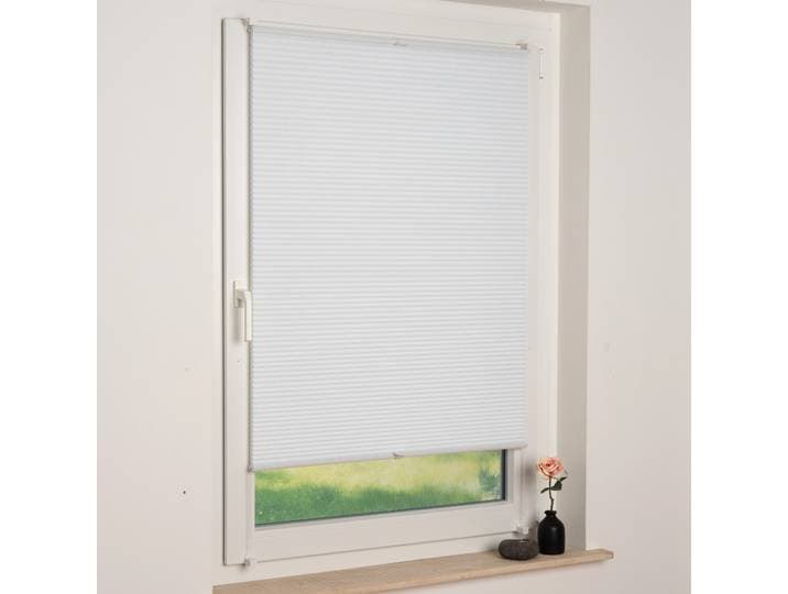Wabenplissee LIEDECO Liedeco Wabenplissee – Tageslichtqualität, blickdicht , weiß, B:90cm H:210cm, Plissees, Wabenplissee, Tageslichdurchlässig, blickdicht, Einfache Montage ohne Bohren