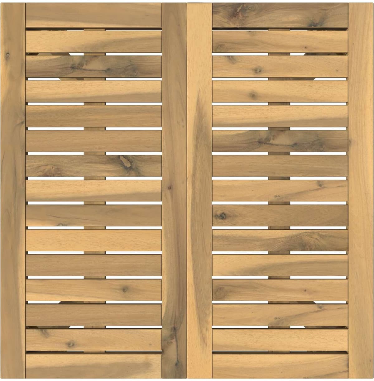 vidaXL Table de dîner de jardin Blanchi 60 x 60,5 x 75 cm