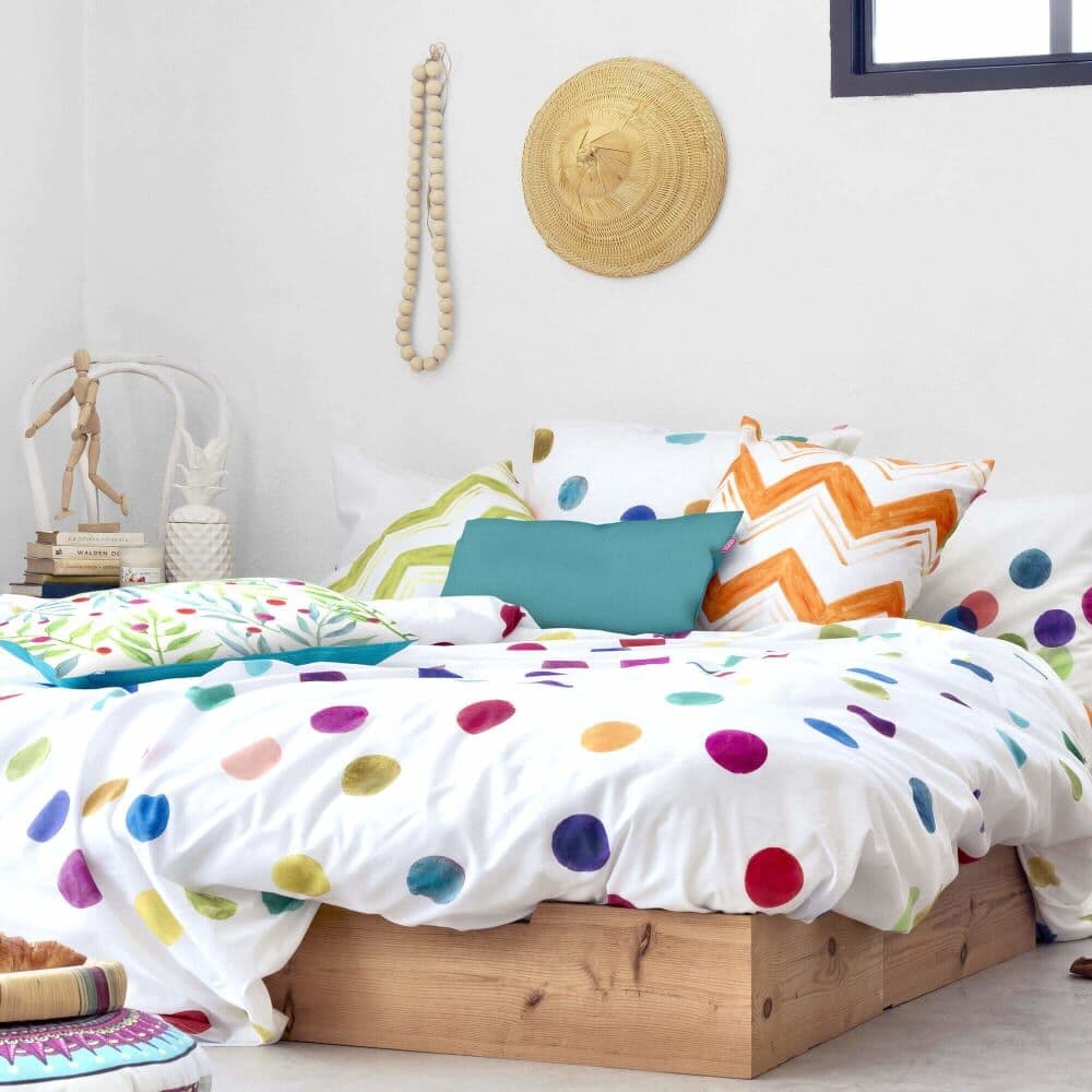 Happy Friday Funda nórdica 100% algodón multicolor 200x200 cm (cama 120)