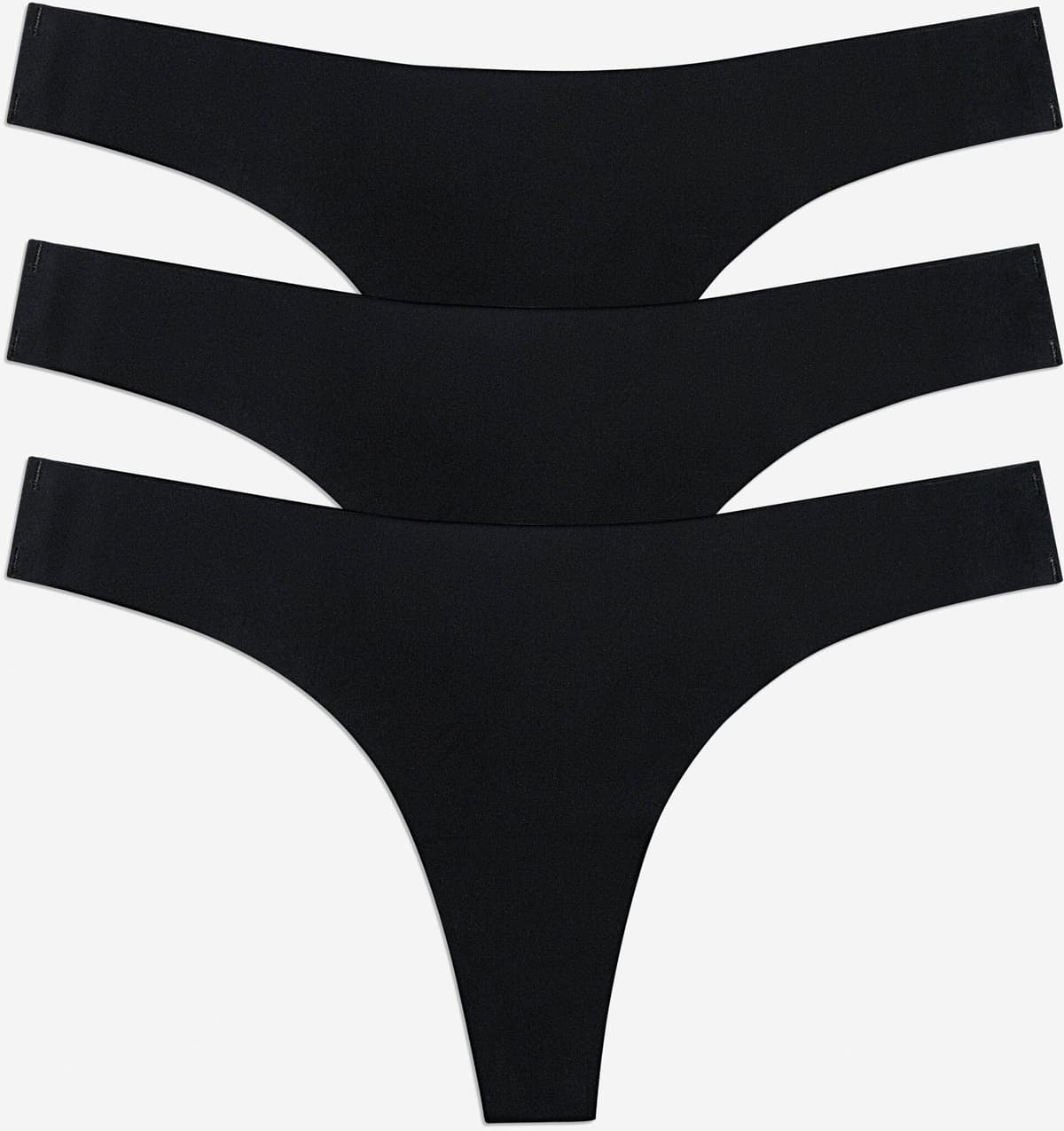 FAMME 3-Pack Like Nothing Thong Black L