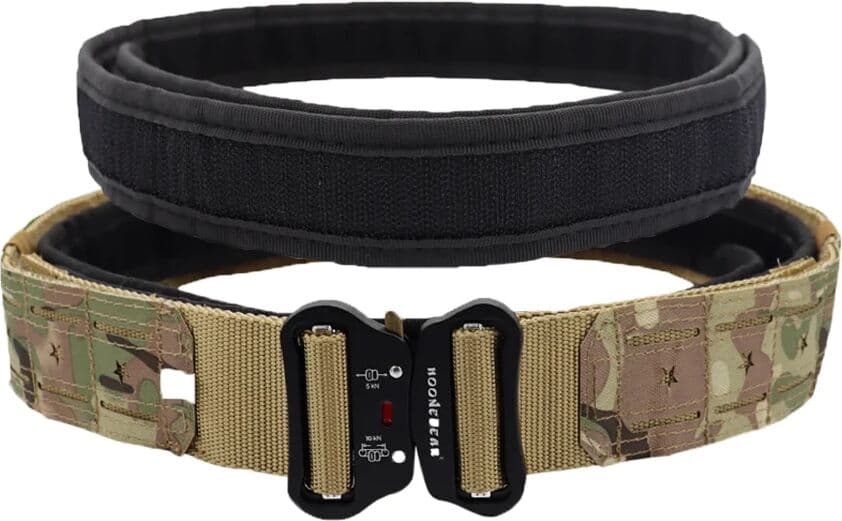 VULPO Tactical 2 inch Combat Belt Quick Release Metal Buckle MOLLE Mens Belts Camo 3415