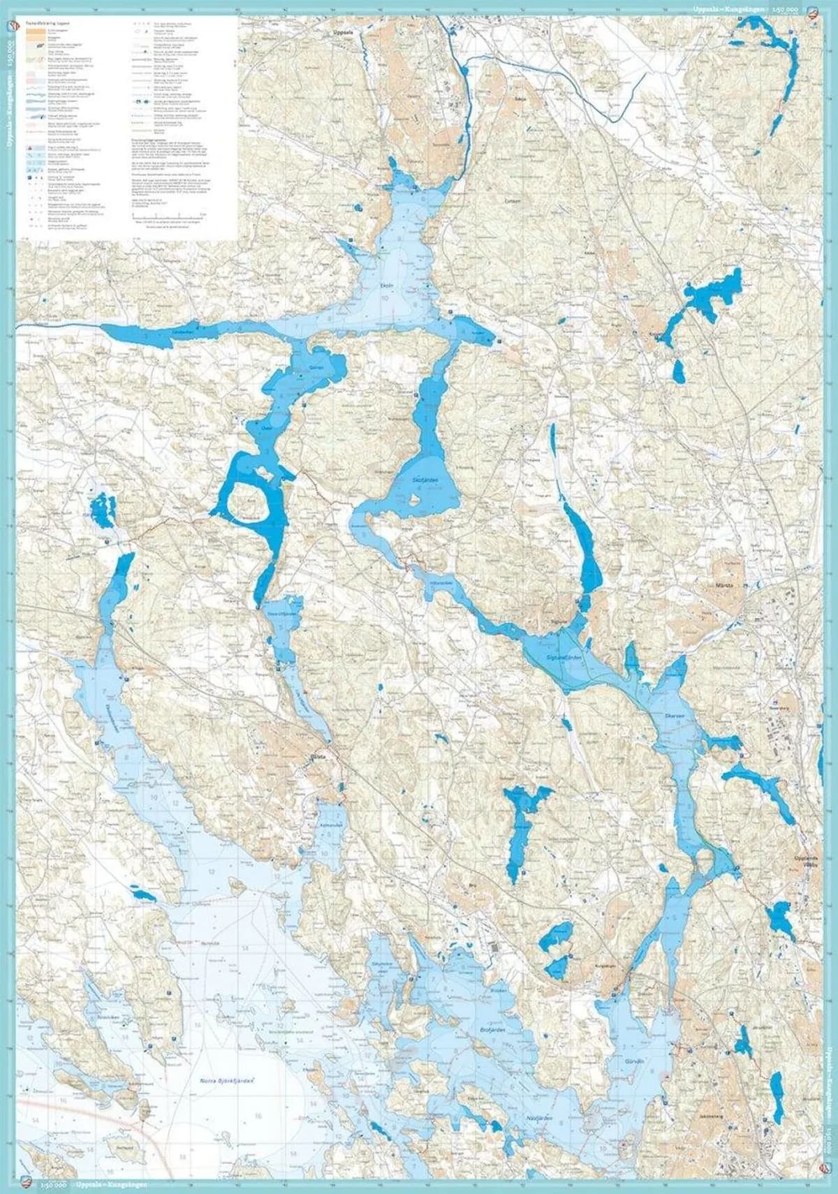 Calazo International Mälaren Skøytekart 1:50 000
