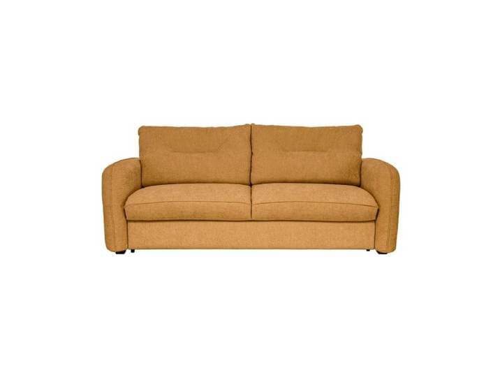 Canapé 3 places convertible SATURNE tissu horizon ocre