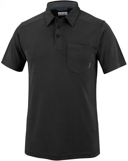Columbia Sportswear Columbia Sun Ridge II Novelty Polo Mens, Black Str. 42