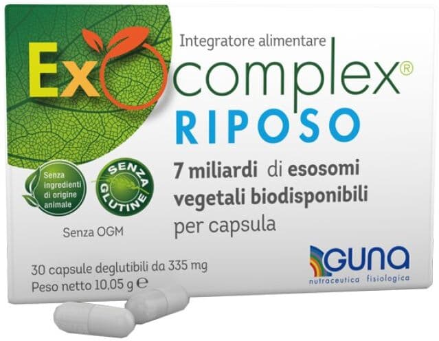 GUNA SpA Guna Ecocomplex Riposo 30 Capsule - Integratore Alimentare con Estratti Liofilizzati e Antiossidanti