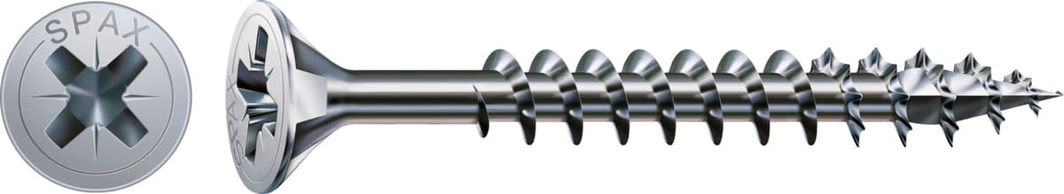 SPAX Universalschraube WIROX - Vollgewinde, Senkkopf, Kreuzschlitz, 4CUT 1081010350505