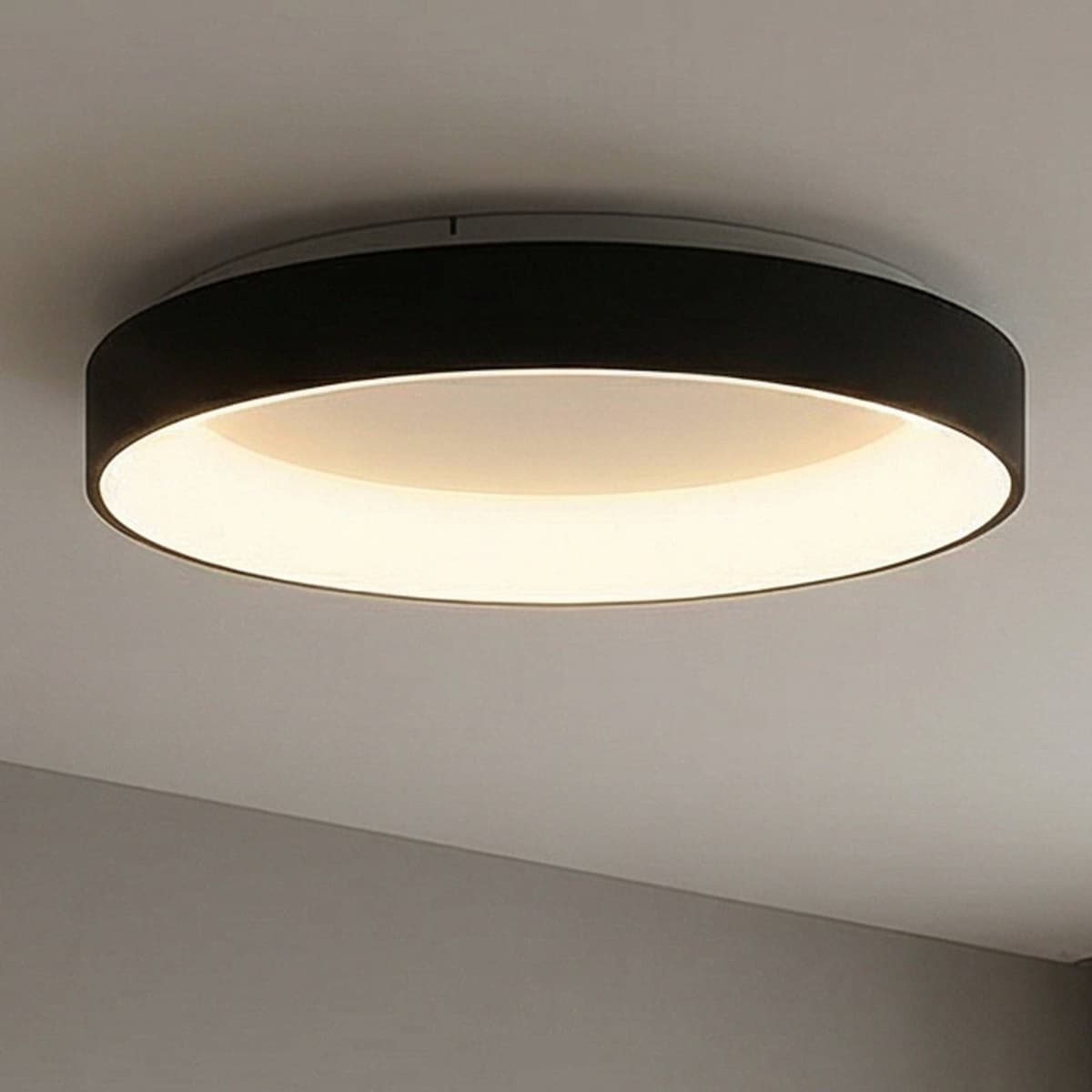 Mantra Iluminación Lampa sufitowa LED Niseko II, możliwość ściemniania, czarny, salon / jadalnia, aluminium, nowoczesny