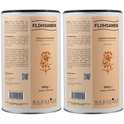 Flohsamen Indisch 99% 2x 2x500 g