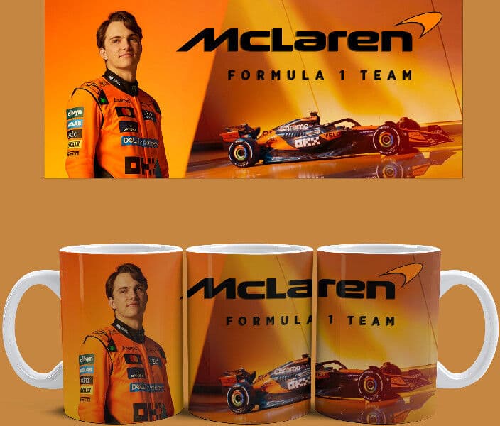 McLaren - Oscar Piastri bögre (Fehér)