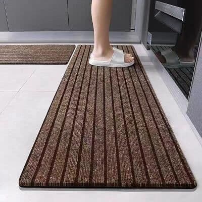LightInthebox Striped Outdoor Doormat TPE PVC Non Slip Entryway Rug Heavy Duty Waterproof Floor Mat for Front Door Kitchen Bathroom Patio Hotel Commercial Use