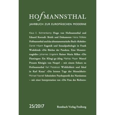 Hofmannsthal Jahrbuch zur Europäischen Moderne, Taschenbuch von , Rombach Wissenschaft, 978-3-96821-593-8