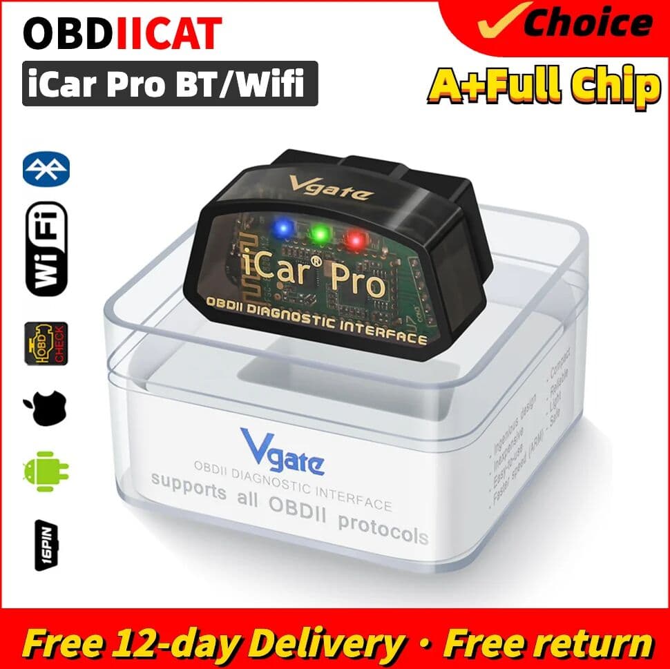 OBDIIVCI Original Vgate ICar Pro Bluetooth 4.0 ELM327 V2.2 WIFI OBD2 Scanner ELM 327 For Android/IOS OBD 2 OBD2 Car Diagnostic Auto Tool