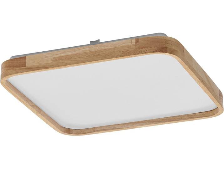 OSRAM ORBIS Alicia LED plafondlamp met houtdecor\, 16W\, 1000lm\, 3000K\, 292x292mm\, vriendelijk warm wit\, dimbaar door te klikken\, IP20 bescherming\, inclusief montageschroeven en pluggen