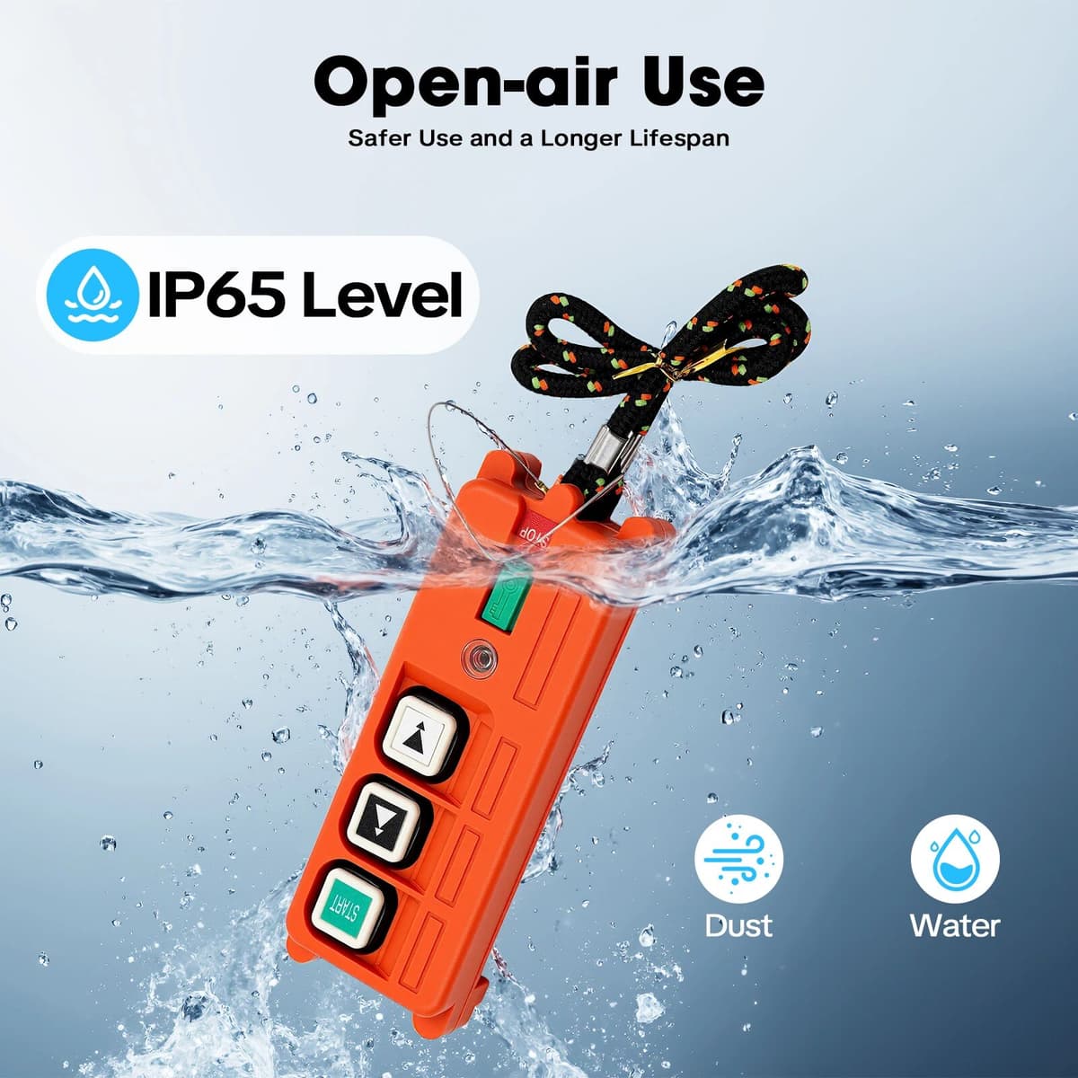 NONE Industrial Remote Control Wireless Push Button Switch Industrial Wireless Remote Control with Receiver 220V
