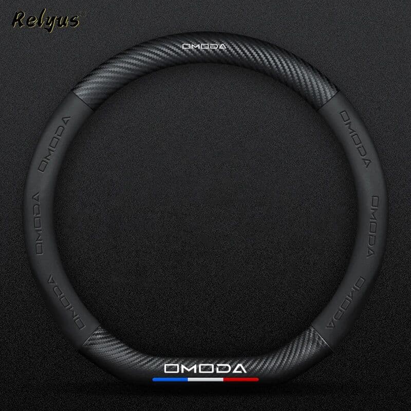 NONE Car Steering Wheel Cover Microfiber Leather Protection Cover Anti Slip Breathable for Chery Omoda C5 5 FX EV 2022 2023 2024 2025