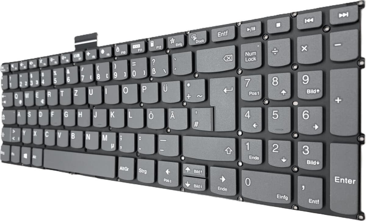 T-ProTek Duits toetsenbord compatibel met Lenovo IdeaPad 5-15IIL05 (81YK003VMZ)