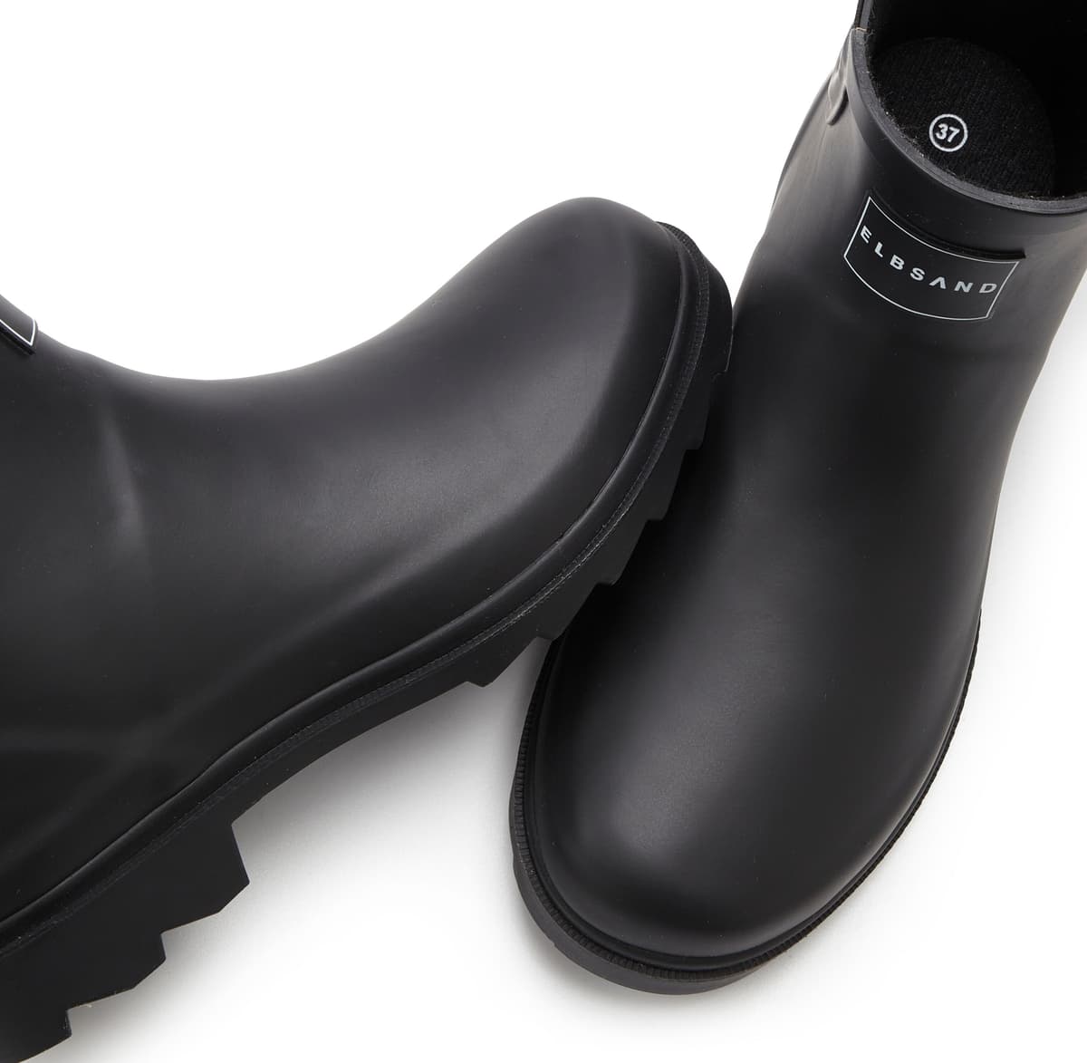 Gummistiefelette ELBSAND "Boots, Gummistiefel, Schlupfstiefel", Damen, Gr. 42, schwarz, Obermaterial: 100% Synthetik. Decksohle: 100% Textilmaterial. Futter: 100% Textilmaterial. Laufsohle: 100% Synthetik, unifarben, Schuhe Gummistiefelette, aus wasserdic