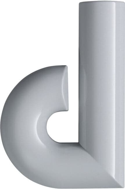 HEWI numéro de maison lettre d polyamide spécial 99 blanc 134.4mm d.33mm (702.165.D 99)