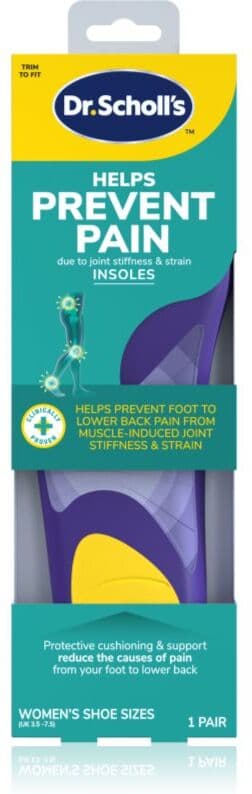 Scholl Dr. Scholl's Prevent Pain πάτοι παπουτσιών κατά του πόνου μέγεθος Small - Women's UK 3.5 - 7.5 1 ζευγάρι