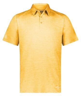 Holloway 222572 Electrify Polo Powered by Coolcore Shirt in Gold Heather size XL   Polyester/Elastane