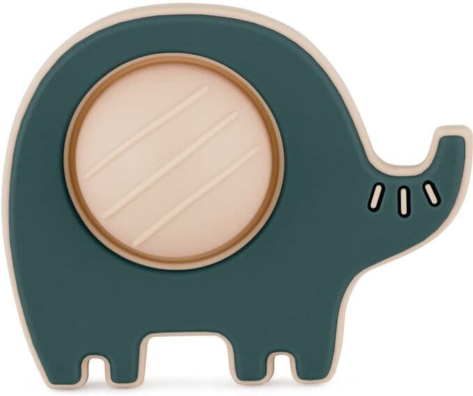 Petite&Mars Elephant Edwin 6m+ Toy Misty Green 1 pc
