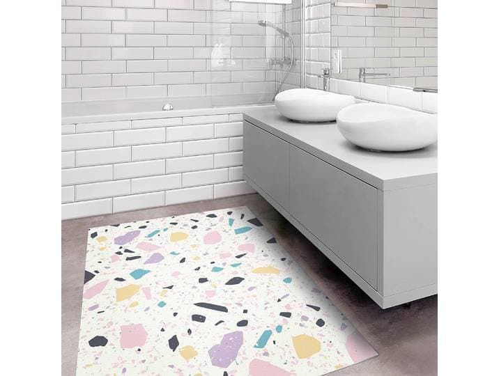 Tapis en vinyle Terrazzo Capri 140 x 210cm Multicolore