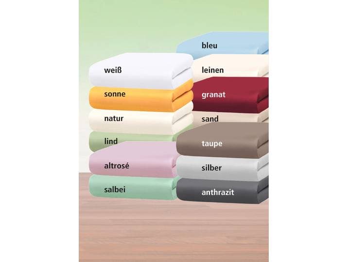 Mako-Feinjersey-Spannbetttücher und Kissenbezüge aus 100% Baumwolle, Salbei, Größe 133 (1 Spannbetttuch, 100/200 cm)