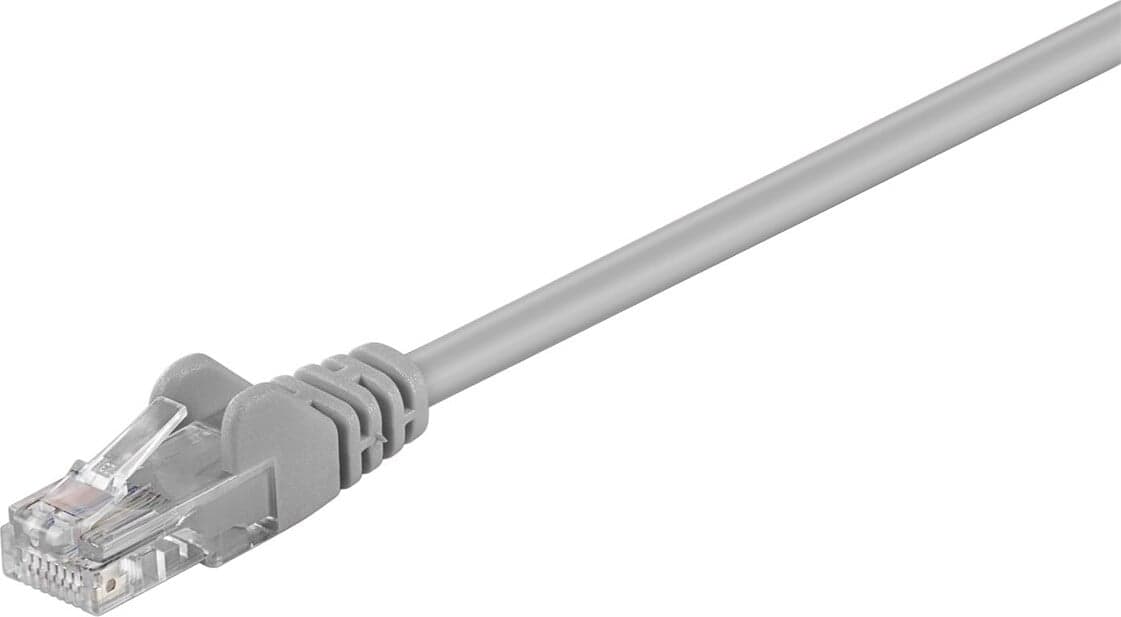 Goobay Patchkabel Cat 5 U/UTP, grijs, 5 meter
