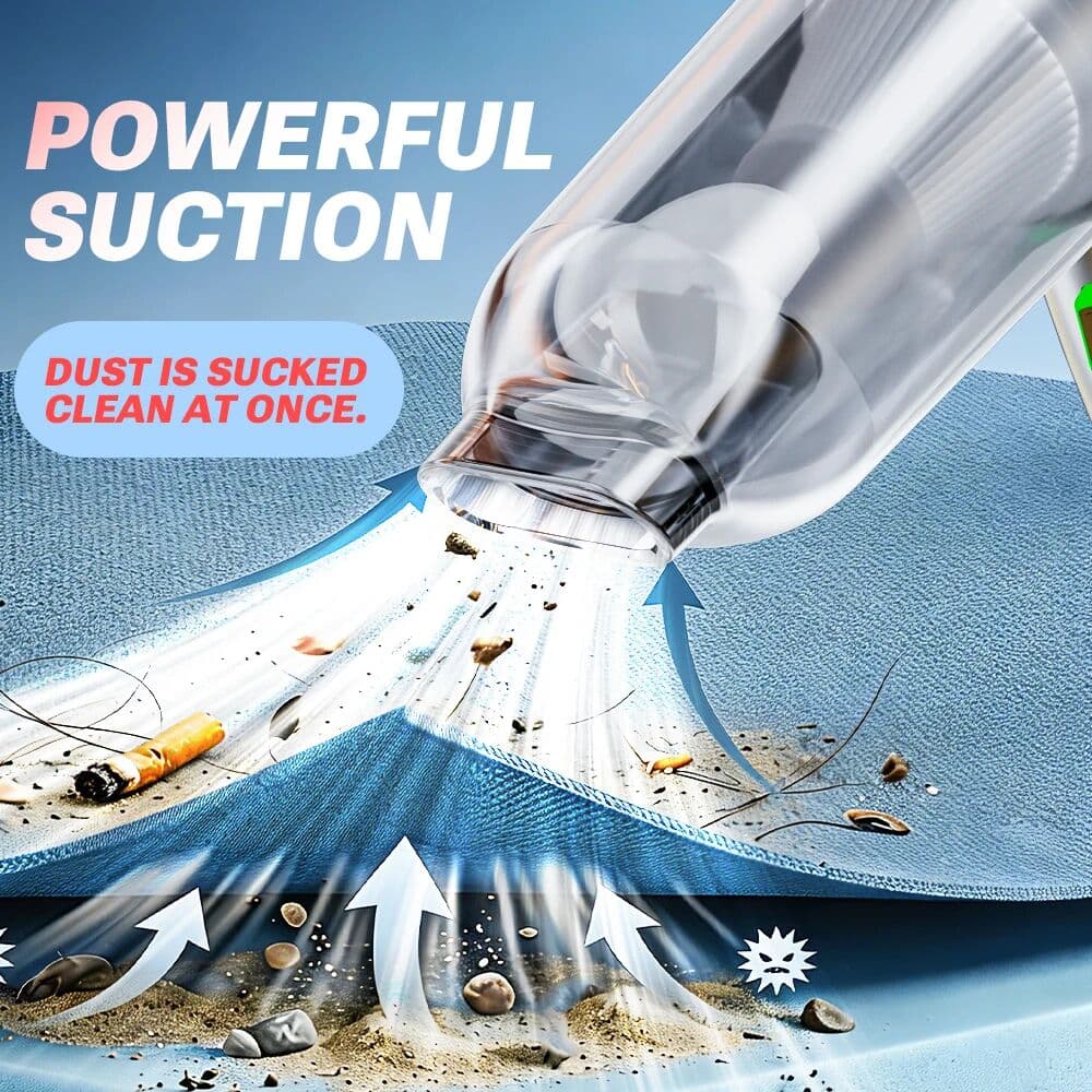 SZUK NEW Portable Car Vacuum Cleaner 15000PA HandHeld Cleaning Machine Cordless Cleaner Powerful Mini Wireless Vacuum Cleaner