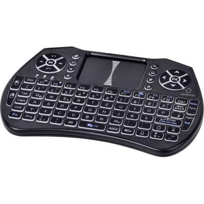Renkforce RF-MWK-103 Funk Tastatur Deutsch, QWERTZ Schwarz Integriertes Touchpad
