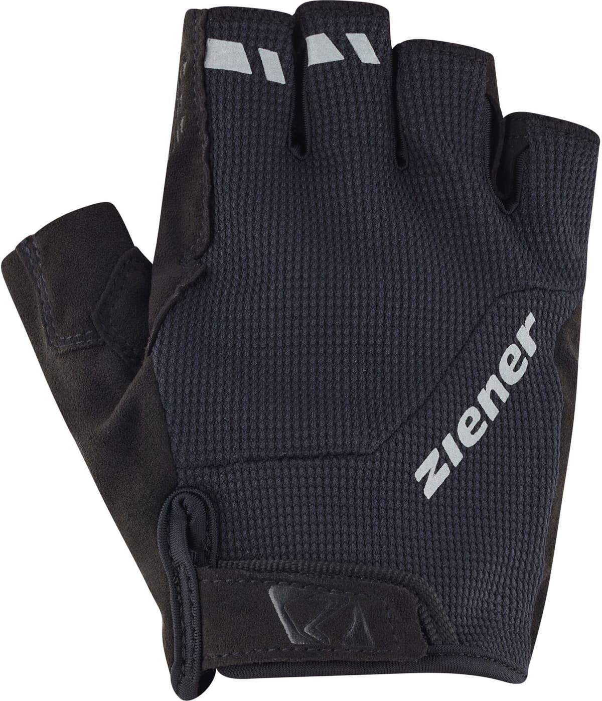 Fahrradhandschuhe ZIENER "COMO-Z", Herren, Gr. 7, schwarz, Materialmix, Handschuhe Fahrradhandschuhe