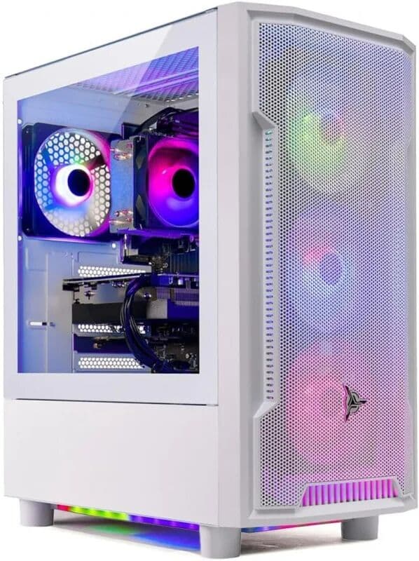AOTESIER Archangel Gaming PC, i3 12100F 3.3GHz,  ARC B580 12GB, 1TB NVMe SSD, 16GB DDR5 RAM 6000, 650W Gold PSU