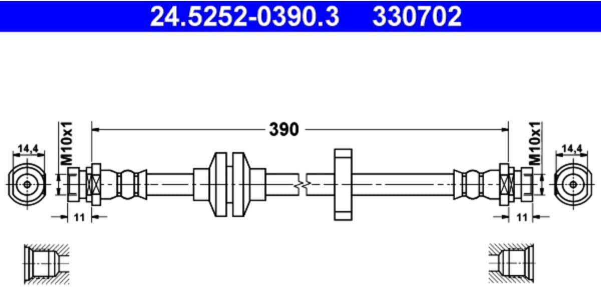 Latiguillo de freno ATE 24.5252-0390.3