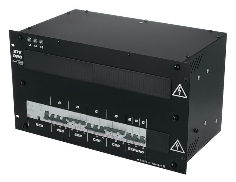 RiedConn Power Distributor STV63/040-3 nero