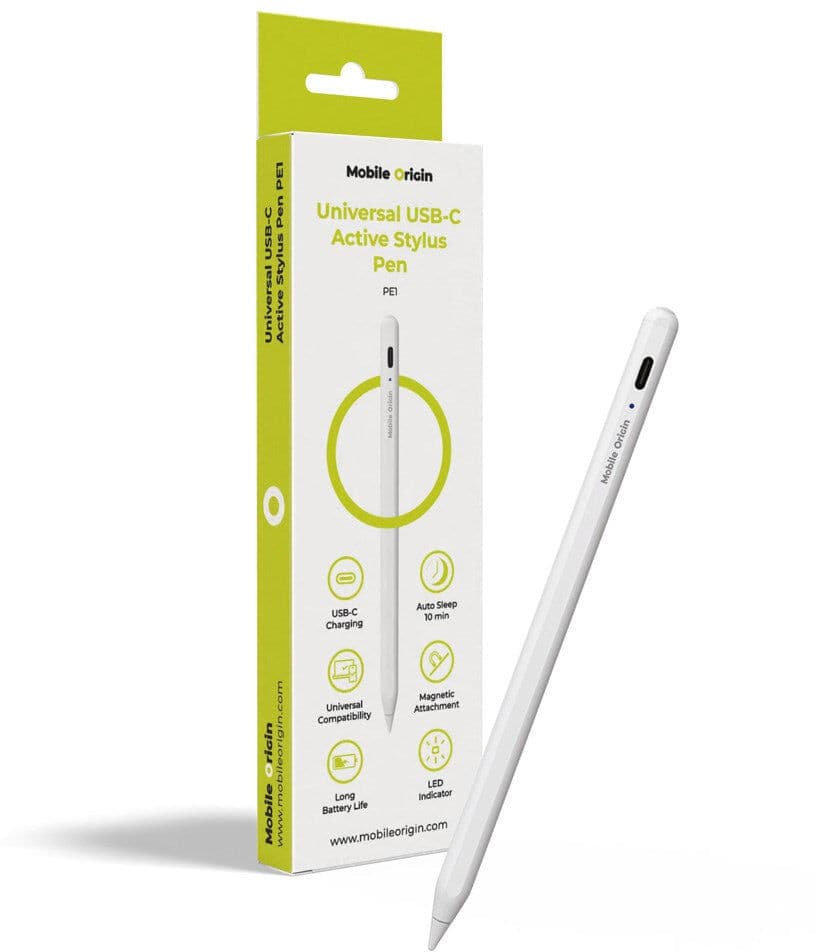 Mobile Origin Universal Stylus Pen - USB-C - Hvid