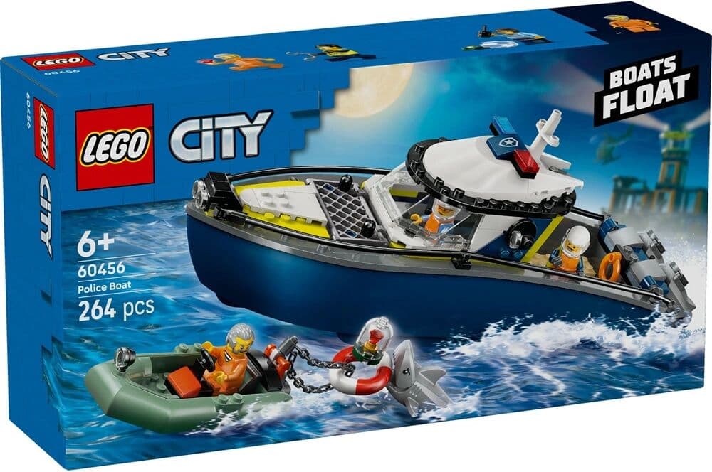 Lego City - Üldözés rendőrségi csónakkal (60456) Játék