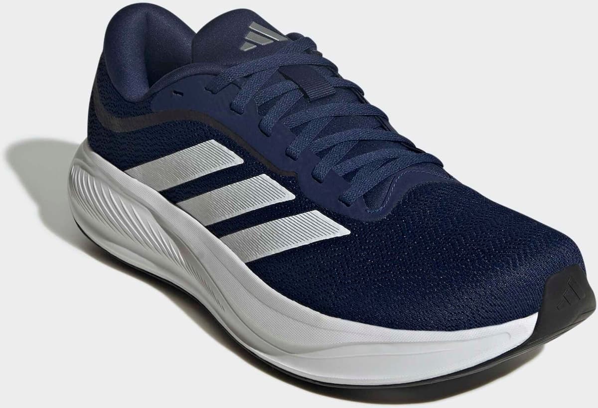 Laufschuh ADIDAS PERFORMANCE "RESPONSE RUNNER 2", Gr. 44,5, blau (dunkelblau, ftwr weiß, matte silber), Synthetik, Textil, Schuhe Laufschuh dunkelblau, ftwr weiß, matte silber 44,5
