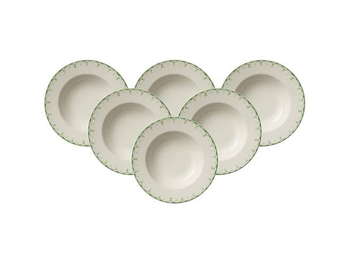 Villeroy & Boch Suppenteller Colourful Spring bunt ø 24,7 cm 6er Set, Mehrfarbig, Keramik, Geschirr, Teller, Suppenteller