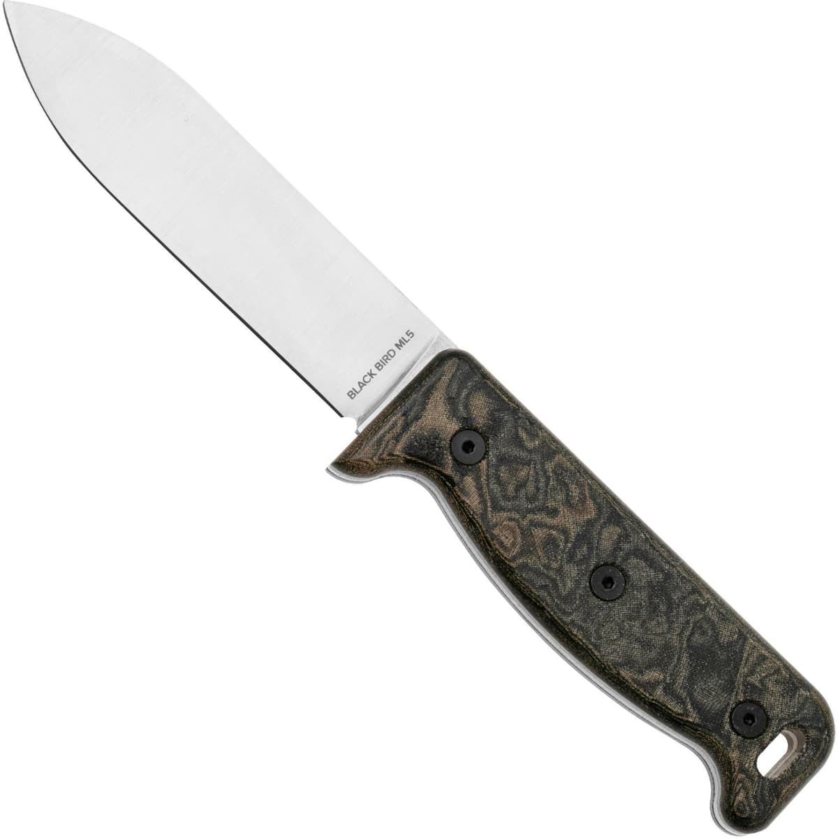 Ontario Black Bird ML5 Micarta 7502 coltello da sopravvivenza, design di Paul Scheiter