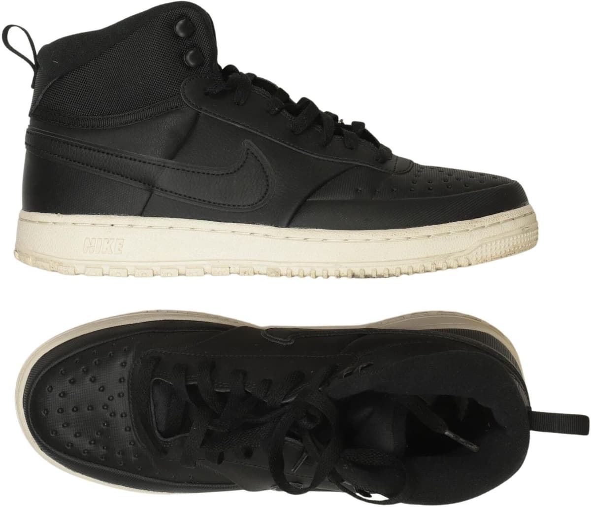 Nike Herren Sneaker, Schwarz, Gr. EU 44, Kunstleder / Leder - Second Hand