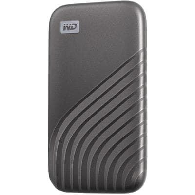 WESTERN DIGITAL SSD-Festplatte "Mobile Festplatte "My Passport SSD" 4 TB", grau, 4000 GB, Schreibgeschwindigkeitmaximal 1000 MB/s Lesegeschwindigkeitmaximal 1050 MB/s, Festplatten