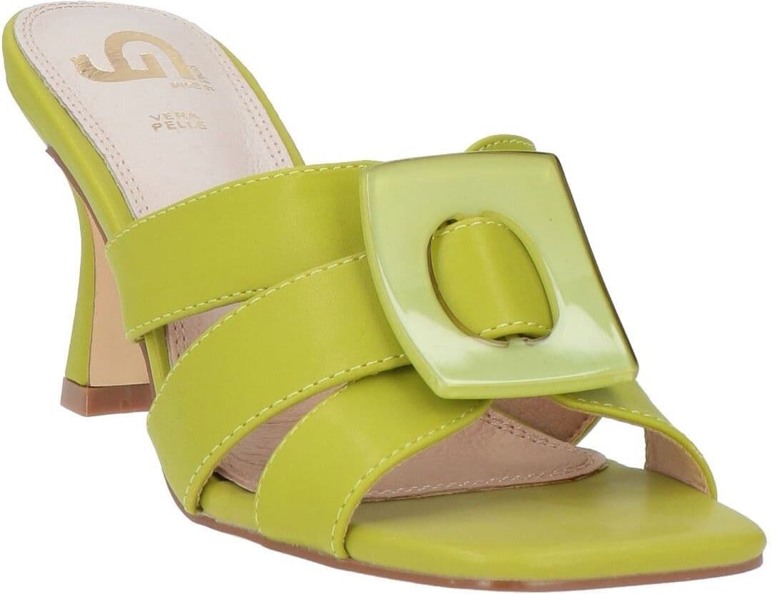 Gold & Gold Sandalias Mujer Verde lima 38,39 Mujer