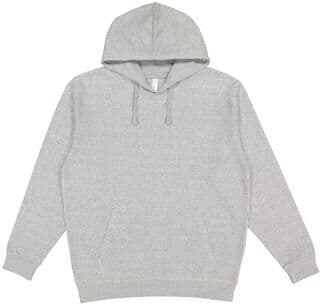 LAT 6926 Pullover Fleece Hoodie in Heather size Small   60/40 cotton/polyester