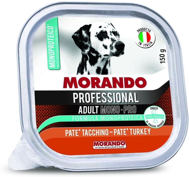 Morando Professional Dog Adult Mono-Pro Vaschetta Multipack 22x150G TACCHINO