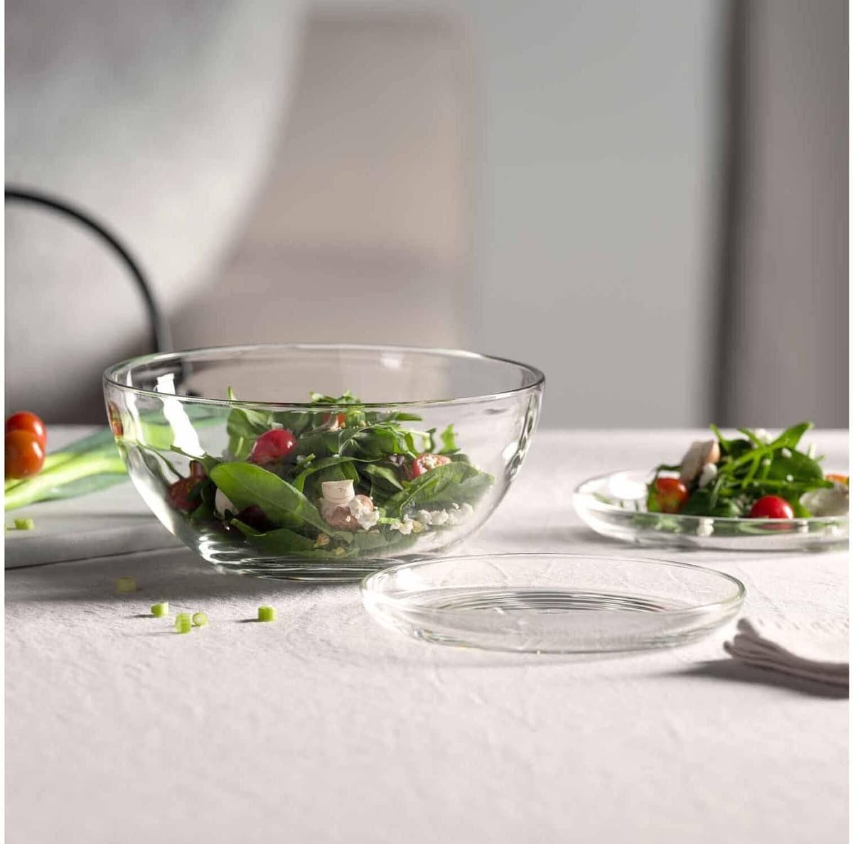 Teller LEONARDO "Cucina 18 cm, 1 Stück", transparent, B:19cm H:6,5cm Ø:18cm, Speiseteller, Teller transparent 18cm