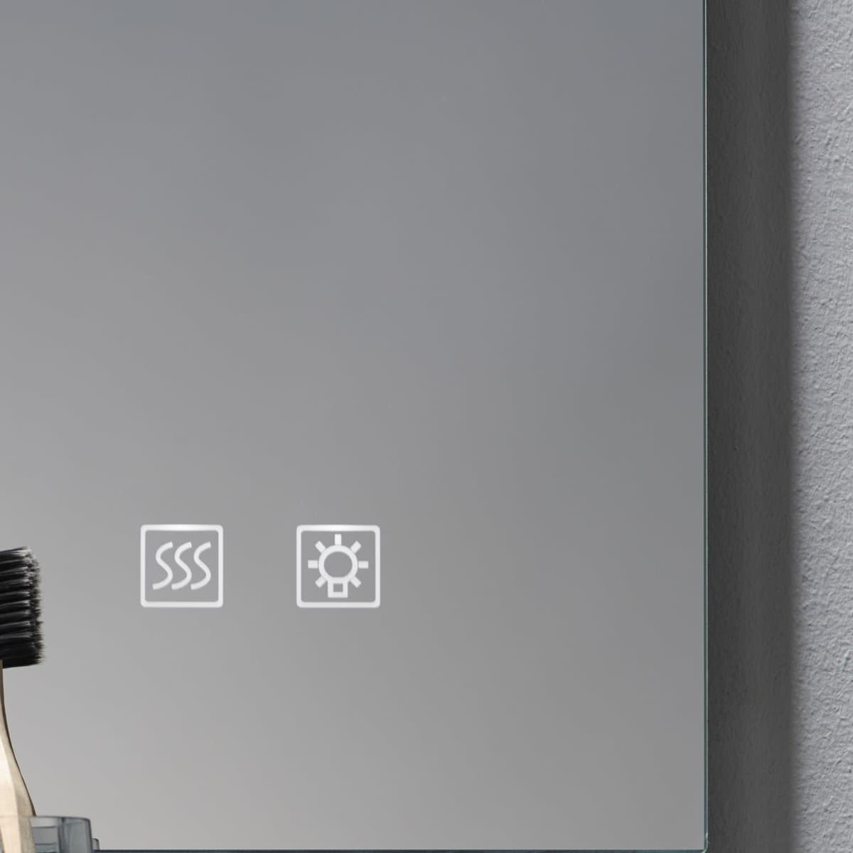 burgbad Fiumo Badspiegel mit horizontaler LED-Beleuchtung 120 x 70 cm