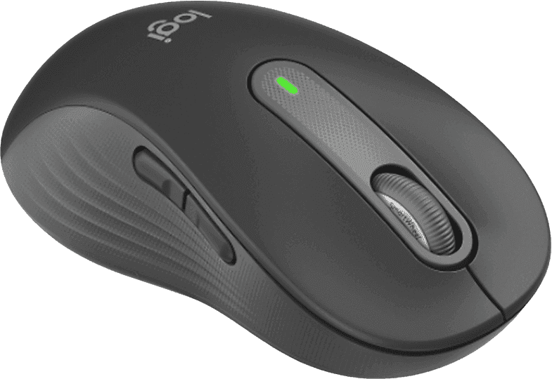 Ratón inalámbrico - Logitech Signature M650, Para manos grandes/zurdos, Bluetooth, Accesos directos, Personalizable, USB, Negro
