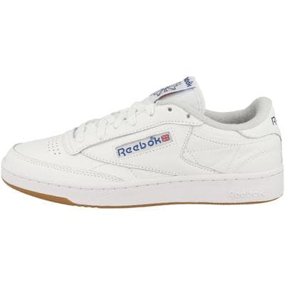 Sneaker REEBOK "Reebok Club C 85 Sneaker low Unisex Erwachsene Schuhe", Herren, Gr. 42, Textil, weiß, Schuhe Sneaker, Logo