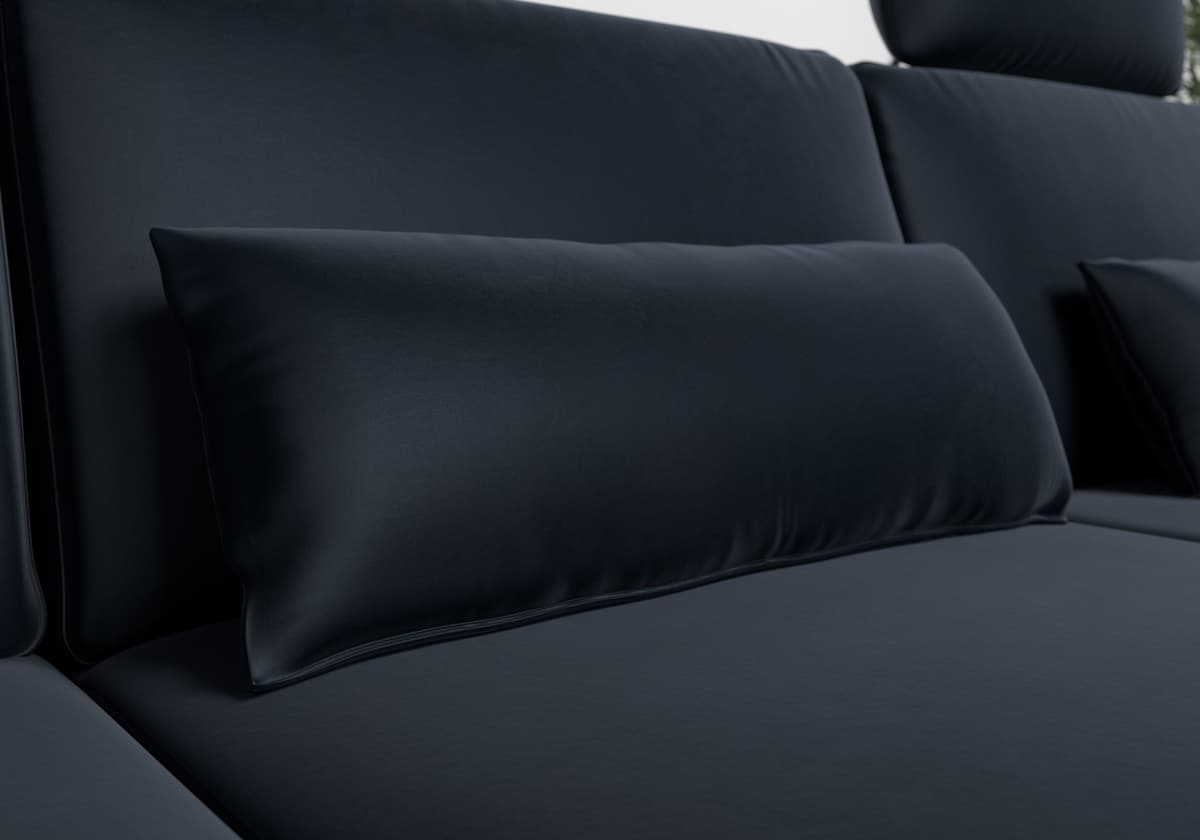 Polsterauflage SIT & MORE "Olsen", blau (navy), B:65cm H:25cm T:10cm, 100% Polyester, Polsterauflagen, Polsterauflage